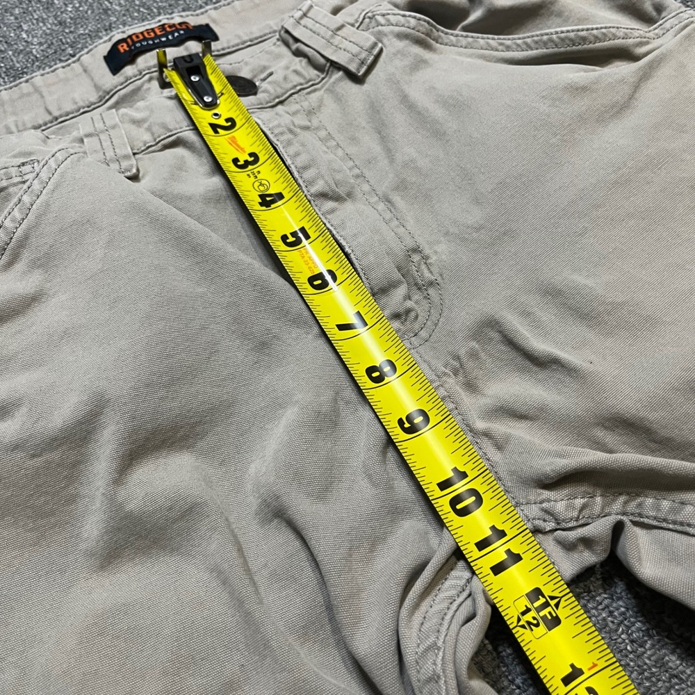 Ridgecut Toughwear Mens 34x32 Beige Canvas Carpenter Pants Utility Workwear - Picture 6 of 11